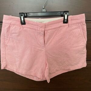 JCrew pink chambray shorts